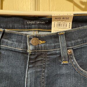 Lucky Brand Women's Mid Rise Skinny Jeans - Dark Blue